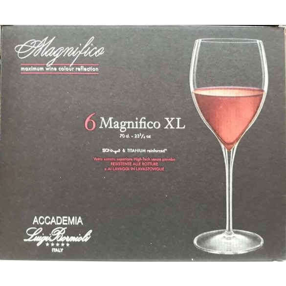 Luigi Bormioli Magnifico XL kristály boros pohár készlet  6 x 70 cl