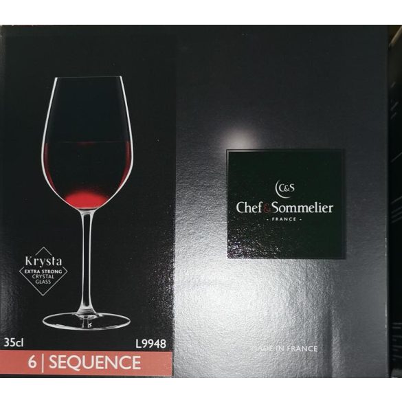 Chef & Sommelier Sequence kristály talpas boros pohár készlet 6 x 35 cl