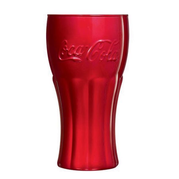 Coca-cola piros üveg üdÍtős pohár szett, 6 db, 37 cl