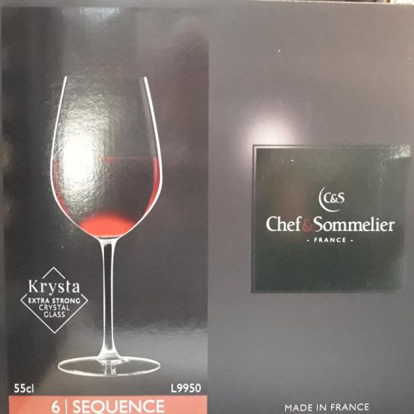 Chef & Sommelier Sequence kristály talpas boros pohár készlet 6 x 55 cl