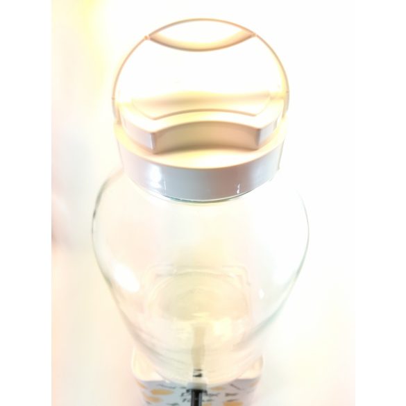 5 literes Csapos italadagoló üveg tartóval fehér színben