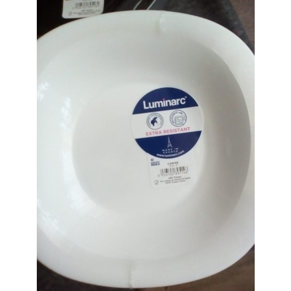 Luminarc Carine üveg étkészlet 19 részes, fehér színű