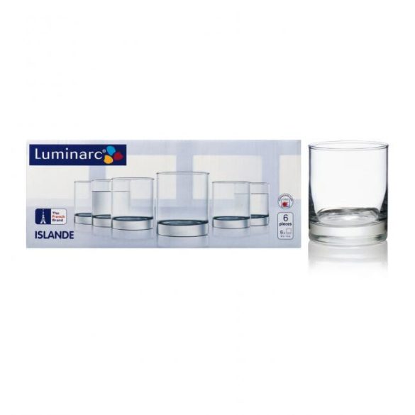 Luminarc Islande whiskys pohár készlet 6*30 cl