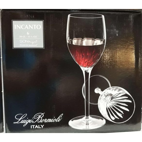 Luigi Bormioli INCANTO kristály boros pohár készlet 6 x 39 cl