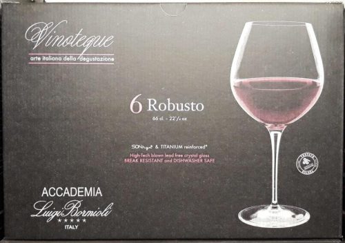 Luigi Bormioli Vinoteque Robusto kristály boros pohár készlet 6 x 66 cl Ingyenes szállítással