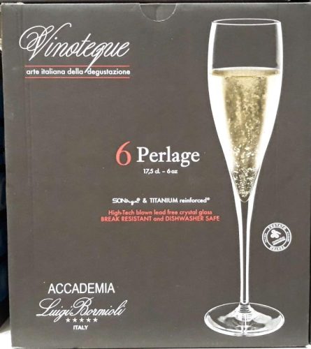 LUIGI BORMIOLI VINOTEQUE PERLAGE pezsgős pohár készlet 6 x 17,5 cl Ingyenes szállítással