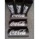 Coca-cola  fekete üveg üdÍtős pohár szett 6 db,  27 cl Ingyenes szállítással