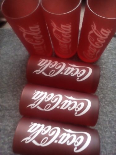 Luminarc Coca-cola piros színű üveg pohár szett 6 x 27 cl Ingyenes szállítással
