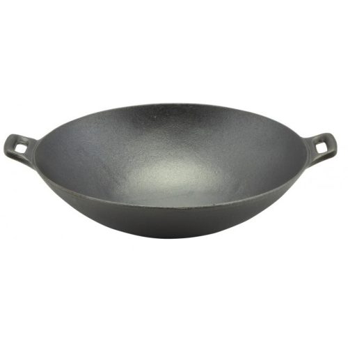 Öntöttvas wok 36,6 x 9,7 cm  Ingyenes szállítással 
